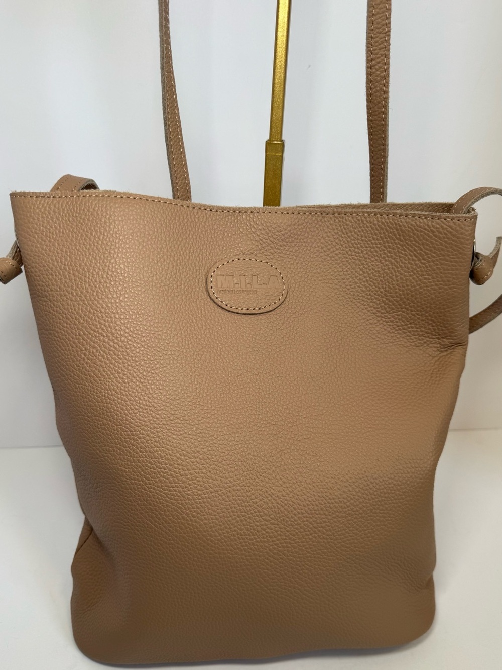 M.I.L.A Jackie Grain Leather Crossbody Bag